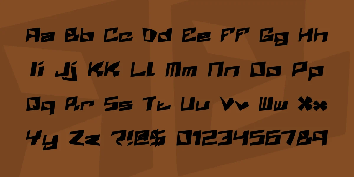 Zenith BRK Font preview 3