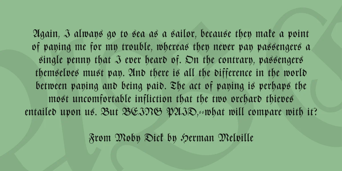 Zentenar Fraktur Font Family preview 3