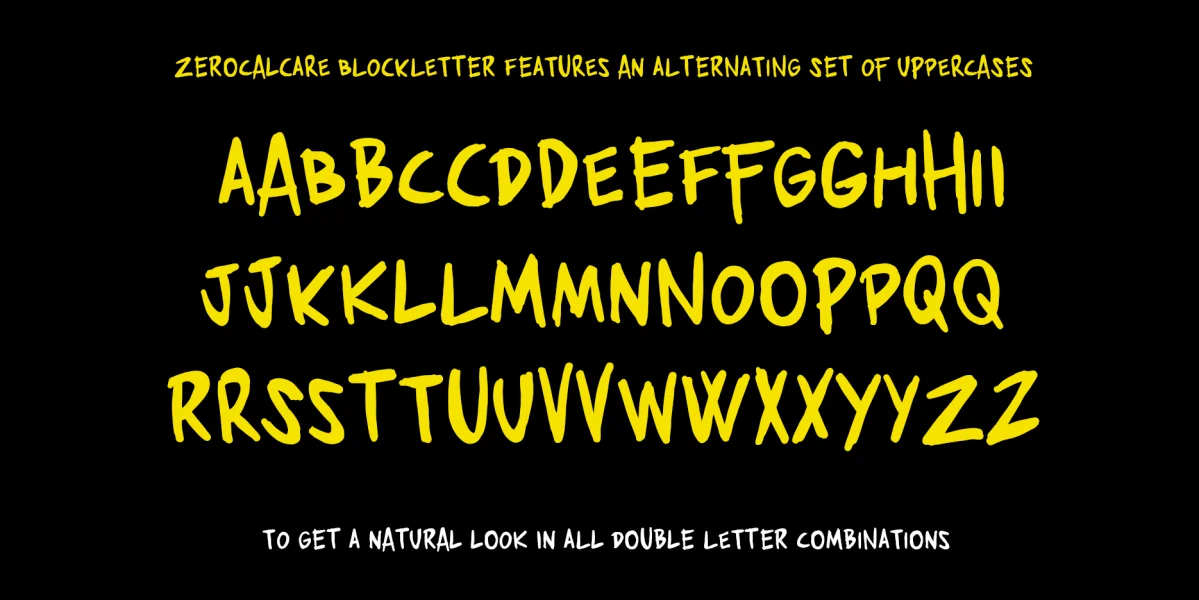 Zerocalcare Font Family preview 3
