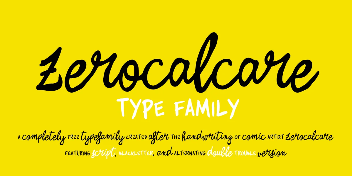 Zerocalcare Script Font Family