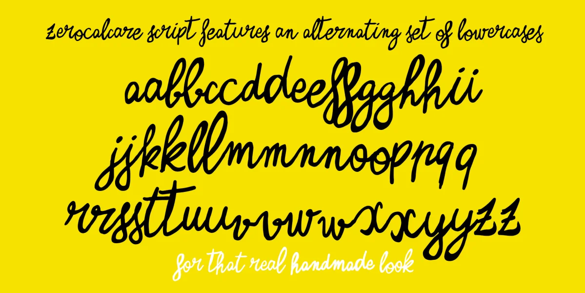 Zerocalcare Script Font Family preview 2