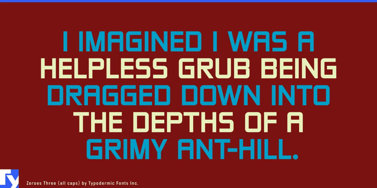 Zeroes Font Family preview 4
