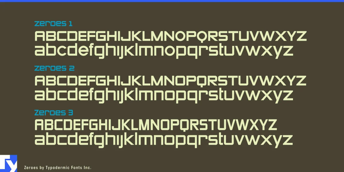 Zeroes Font Family preview 6