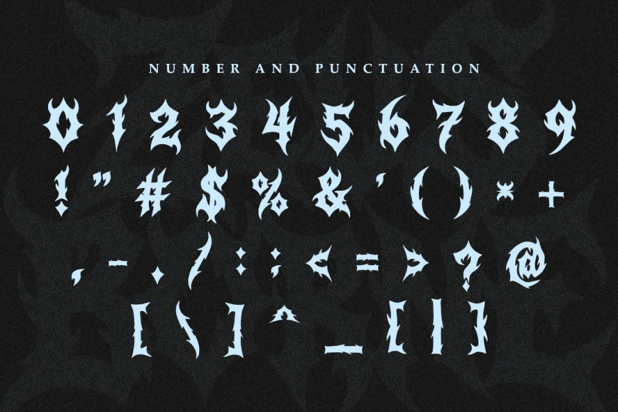 Zeus Borne Font preview 4