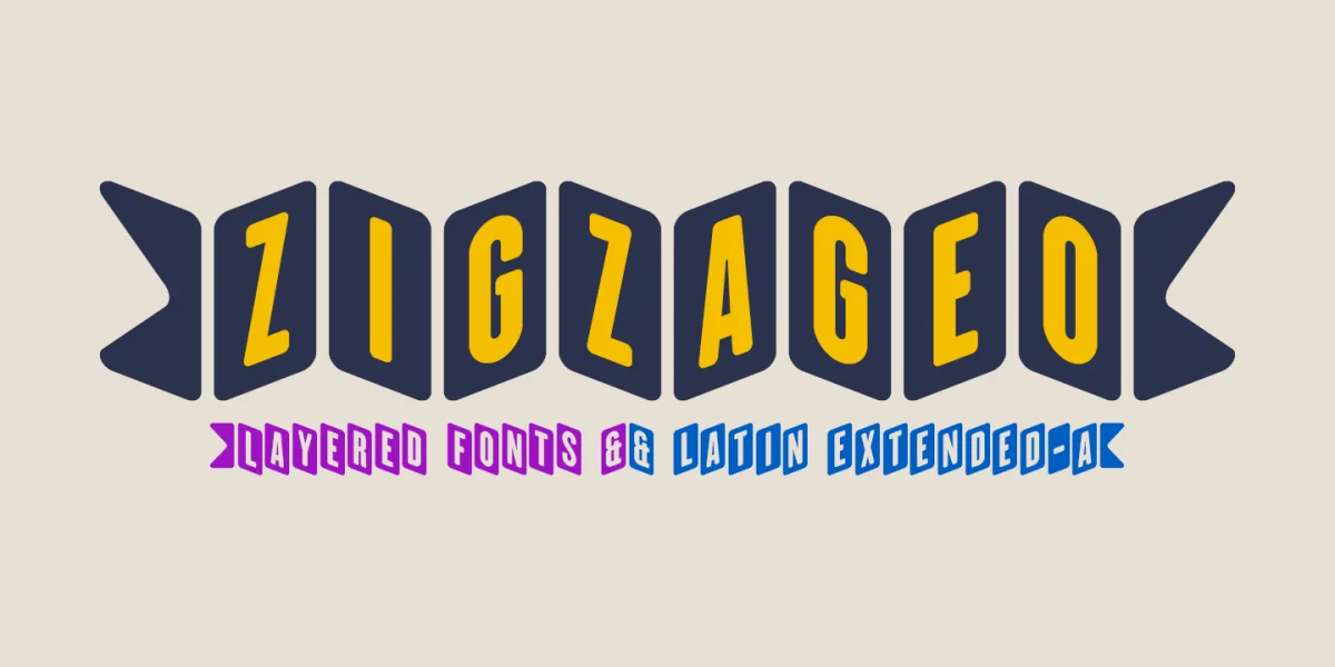 ZiGzAgEo Font preview 2