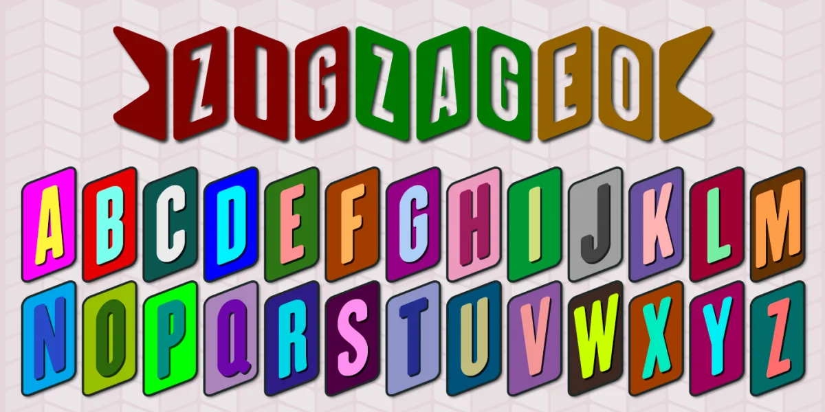 ZiGzAgEo Font preview 3