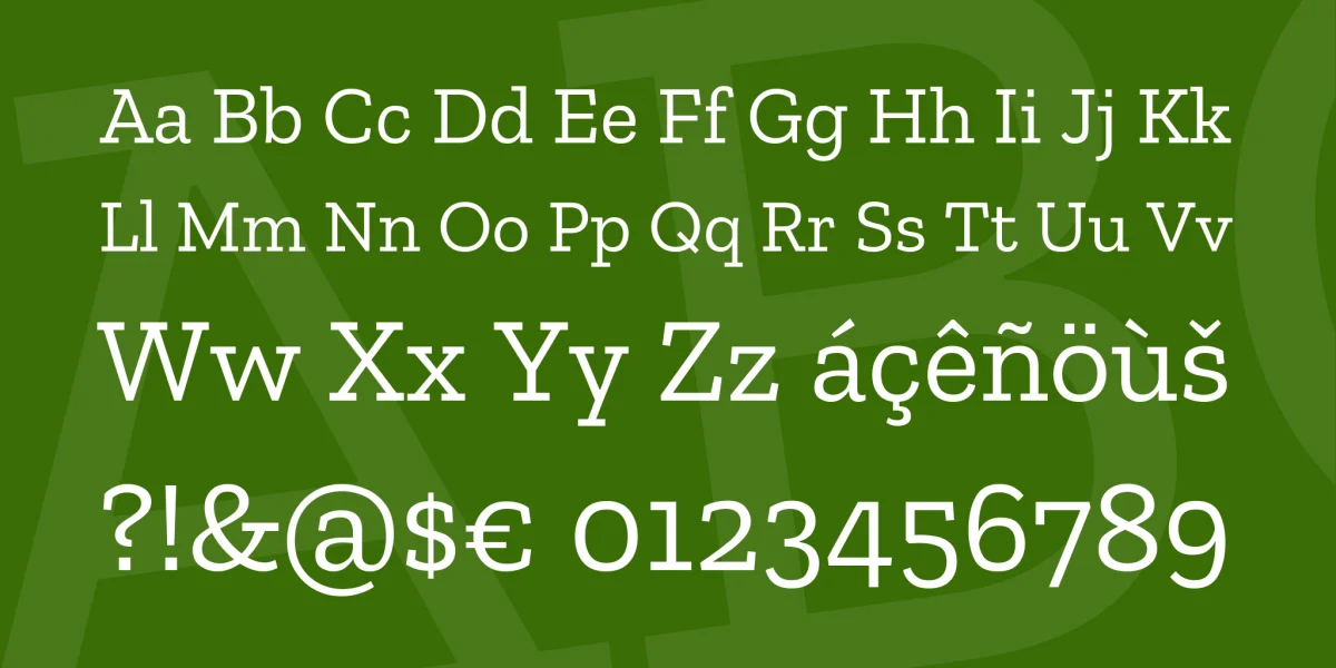 Zilla Slab Font Family preview 4