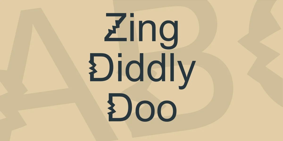 Zing Diddly Doo Font