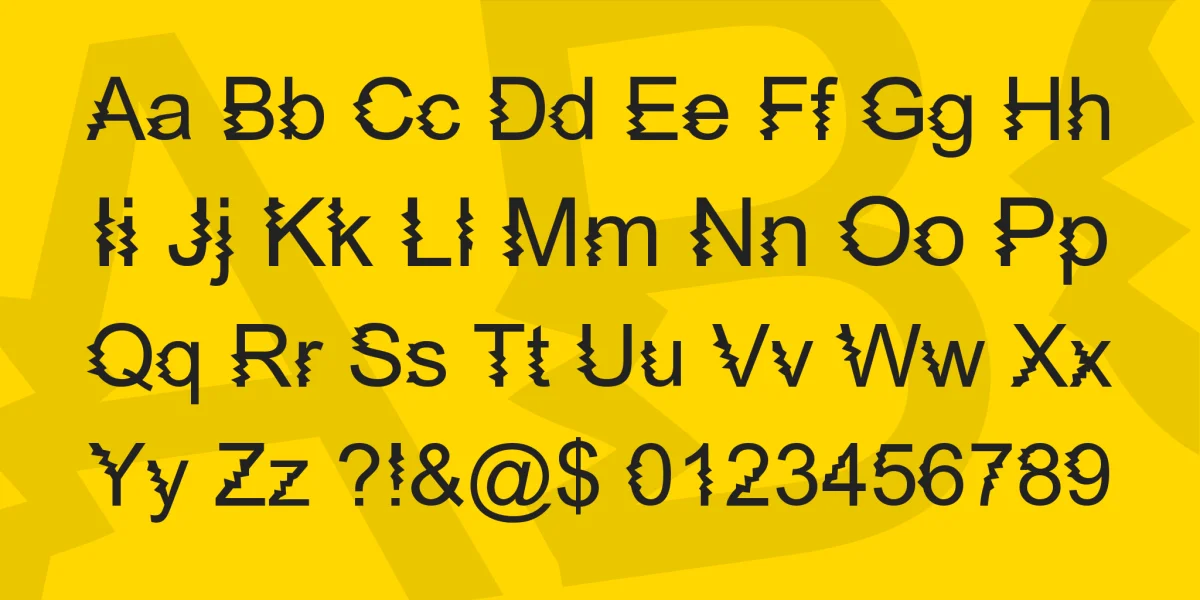 Zing Diddly Doo Zapped Font preview 4