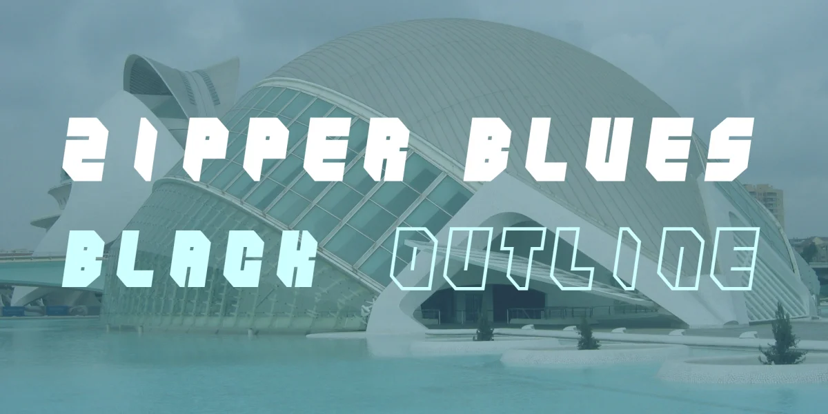 Zipper blues Font Family