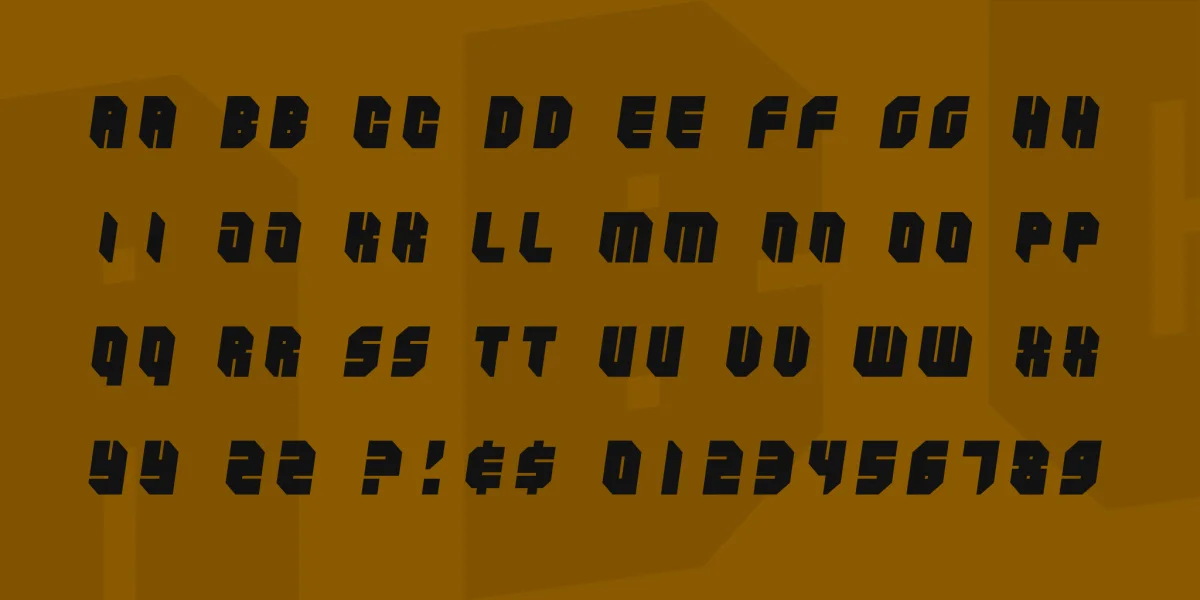 Zipper blues Font Family preview 2