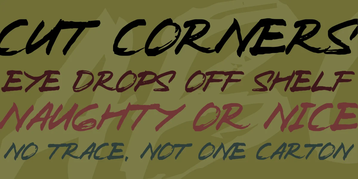 Zombie Carshel Font preview 2