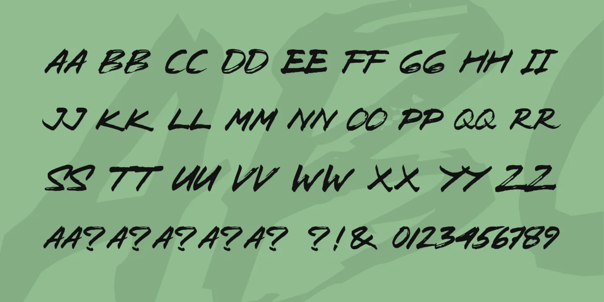 Zombie Carshel Font preview 4