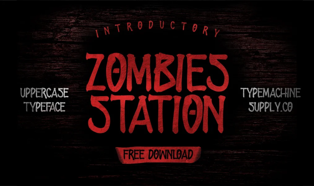 ZOMBIES STATION Font preview 4