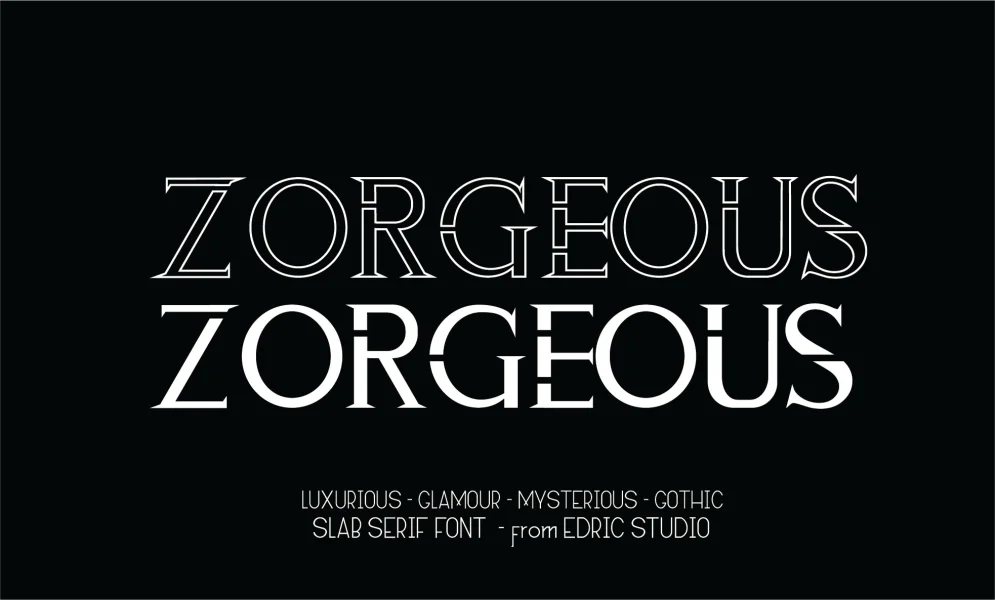 ZORGEOUS Font Family