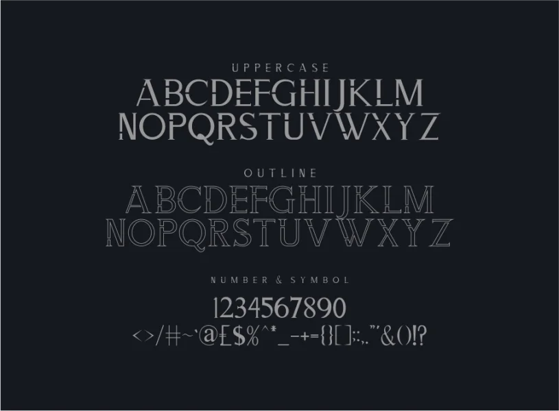 ZORGEOUS Font Family preview 3
