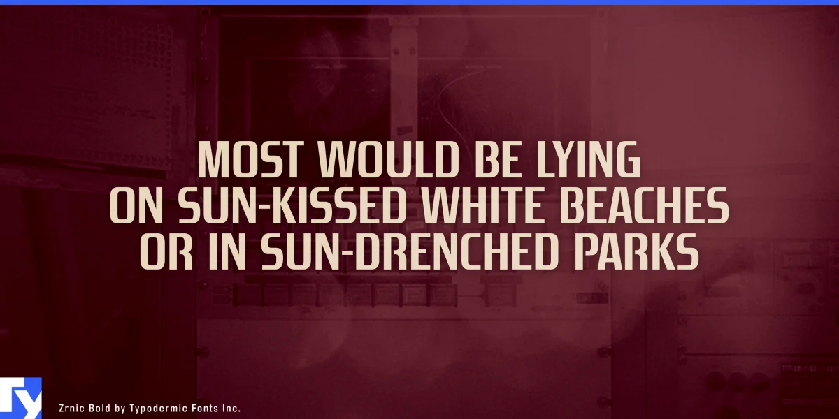 Zrnic Font preview 6