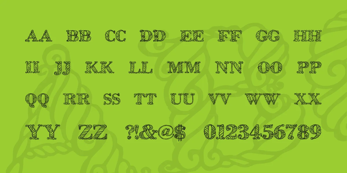 Zsynor Font preview 4