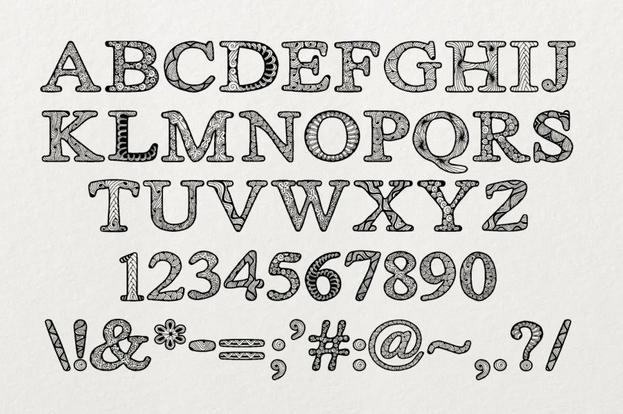 Zsyraph Font preview 5