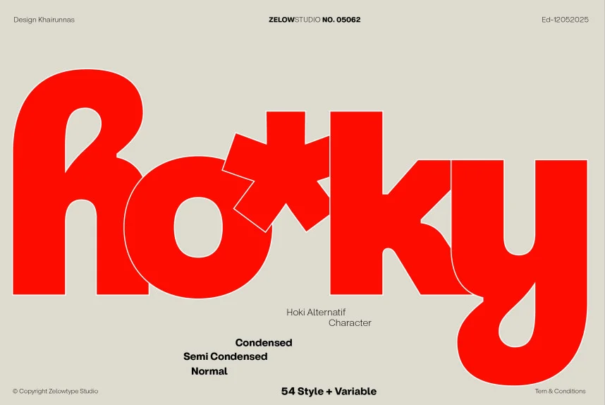 ZT Hoky Typeface