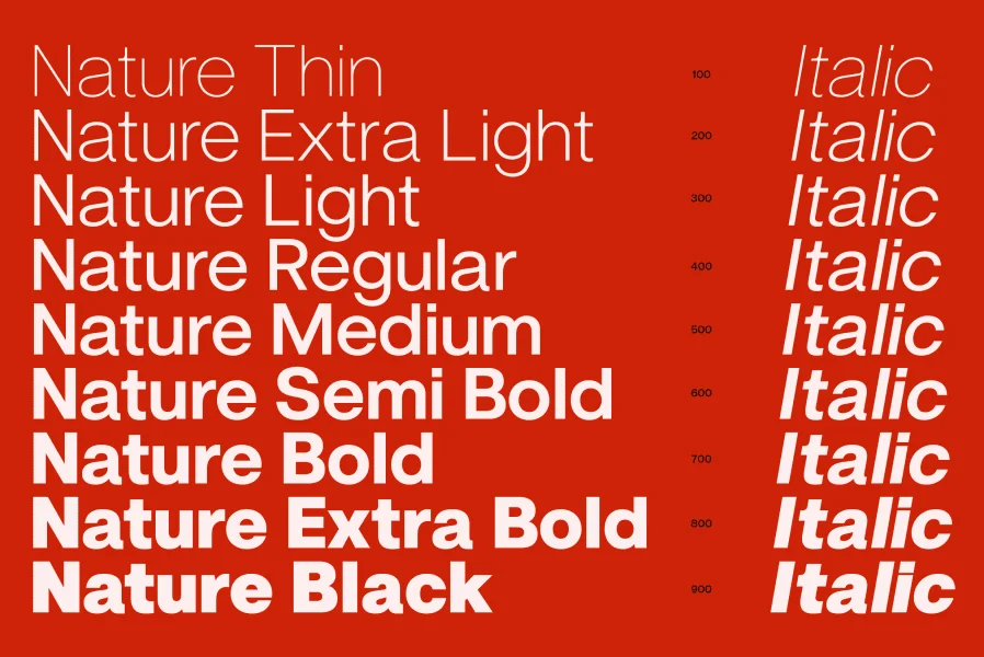 ZT Nature Font Family preview 2