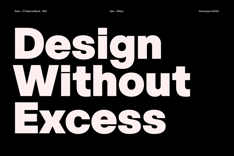 ZT Nature Font Family preview 5