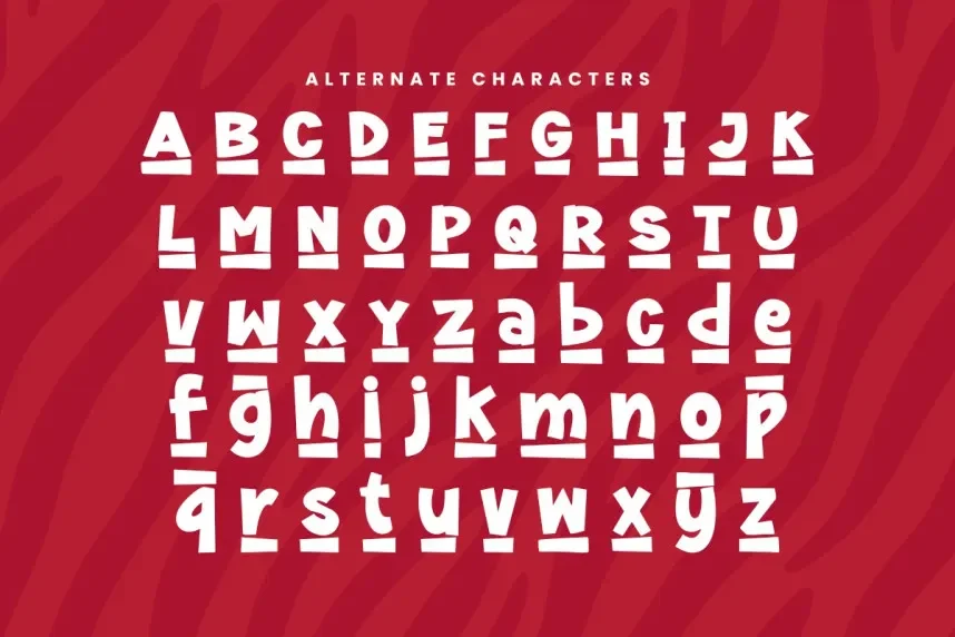 Zurambi Display Font preview 5