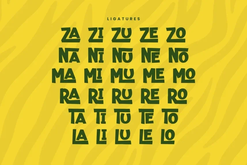 Zurambi Display Font preview 6