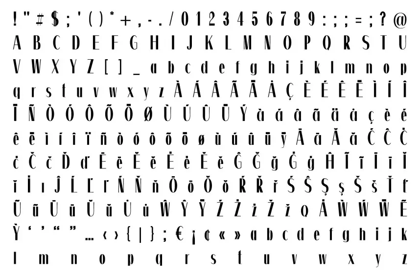 Zurich Font preview 4