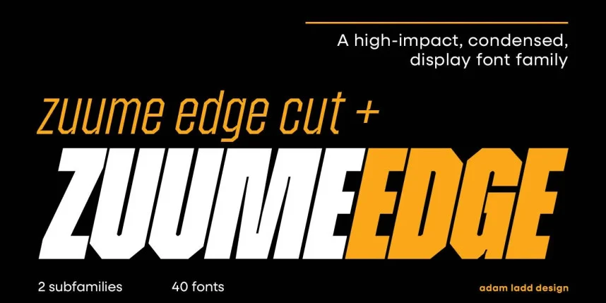 Zuume Edge Font Family
