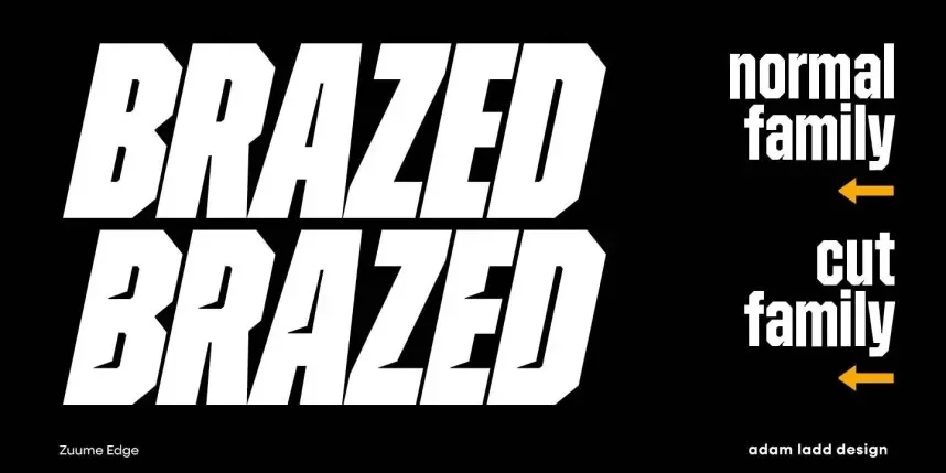 Zuume Edge Font Family preview 3