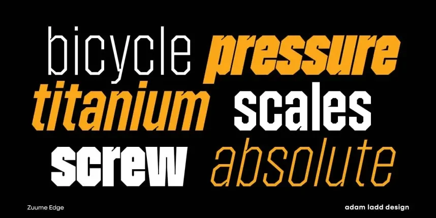 Zuume Edge Font Family preview 6